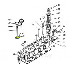 531980005015; Клапан выпускной 80.005.015