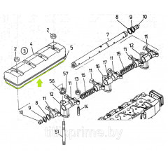Прокладка клапанной крышки 80-005-071